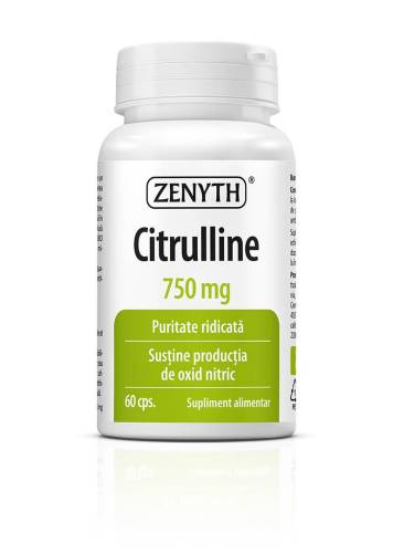 Citruline - sustine oxidul nitric, 750 mg, Zenyth