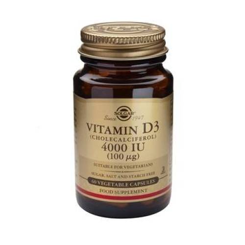 Vitamina D3 4000IU 60 cps - SOLGAR