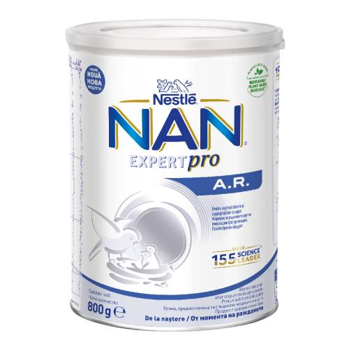 Formula speciala de lapte praf Nan AR, +0 luni, 800 g, Nestle