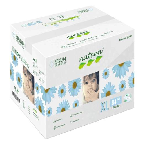 Scutece hipoalergenice Flex&Fit Premium, XL, Nr. 5, 12-25 kg, 84 bucati, Nateen