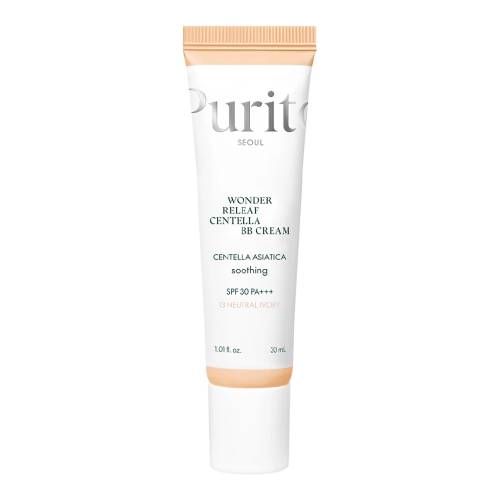Crema BB multifunctionala cu SPF 30 PA+++, 13 Neutral Ivory, Wonder Releaf Centella, 30 ml, Purito