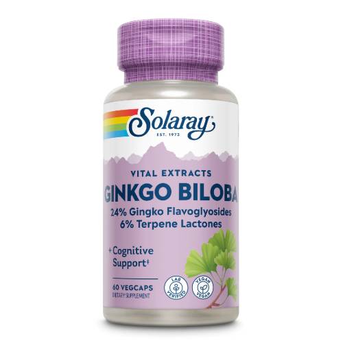 Ginkgo Biloba 60mg Solaray, 60 capsule, Secom