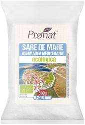 Sare de mare, eco-bio, din Marea Mediterana, 500g - Pronat
