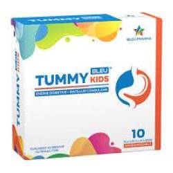 Tummy Bleu Kids, sustine sistemul digestiv, 10 plicuri, Bleu Pharma