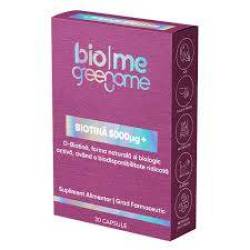 Biotina, 5000 mcg, 30 capsule, Biome