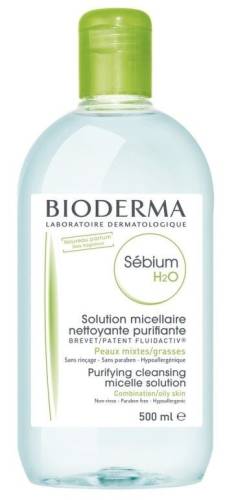 Solutie micelara ten mixt si gras H2O Sebium, 500 ml, Bioderma