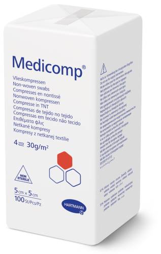 Hartmann Medicomp Extra – Comprese netesute 5x5 cm, 4 straturi, 100 bucati