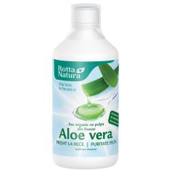 Suc De Aloe Vera CU PULPA DIN FRUNZE 100% eco-bio, organic - ROTTA NATURA