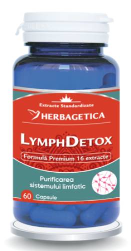 LYMPH DETOX - detoxifiere limfatica, 60 capsule, Herbagetica