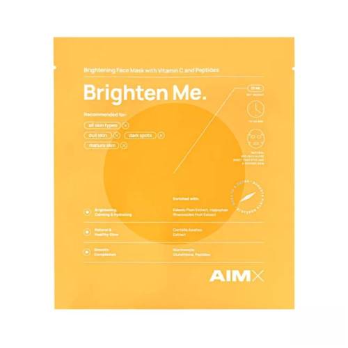 Masca faciala cu vitamina C, glutation si niacinamide, Brighten Me, 25 ml, AIMX