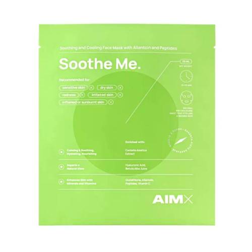 Masca tip servetel cu peptide, glutation si acid hialuronic, Soothe Me, 25 ml, AIMX