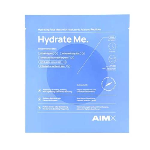 Masca tip servetel cu peptide, vitamina C si acid hialuronic Hydrate Me, 25 ml, AIMX