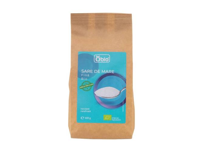 Sare de mare fina, eco-bio, 500 g, Obio