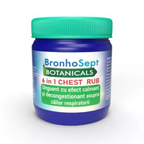 Balsam decongestionant BronhoSept Chest Rub, 57 g, Justin Pharma