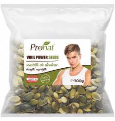 Seminte de dovleac decojite, natur, eco-bio, 300 g, Pronat