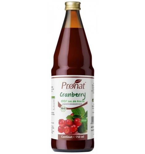 Suc de merisoare, eco-bio, 750 ml, Medicura