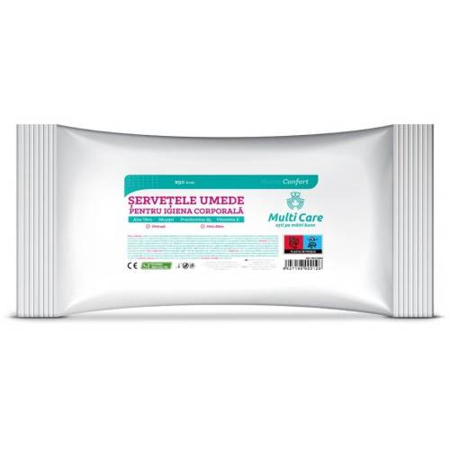 Multi Care Confort Servetele Umede igiena corporala 50 bucati