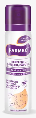 Repelent pentru tantari si capuse, 75ml - Farmec