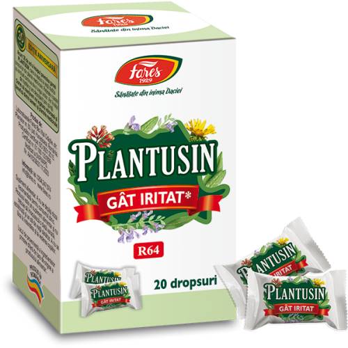 Plantusin gat iritat R64, 20 dropsuri - Fares