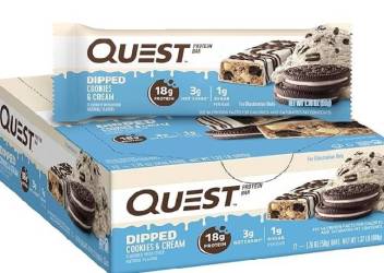 Quest Dipped Protein Bar, Baton Proteic Cu Aroma De Biscuiti Cu Crema, 50 G, GNC