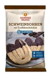 Biscuiti tip potcoava fara gluten, cu glazura de ciocolata neagra 120g - Hammer Muhle
