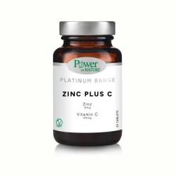 Zinc 16 mg plus Vitamina C 150 mg, 30 tablete Platinum, Power of Nature
