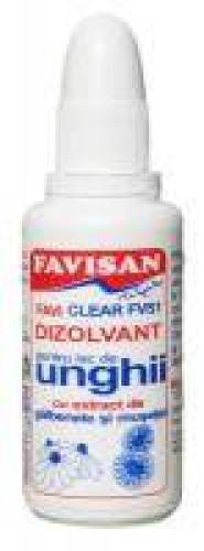 FAVICLEAR FVS1 DIZOLVANT PENTRU LAC DE UNGHII, 30ml - Favisan
