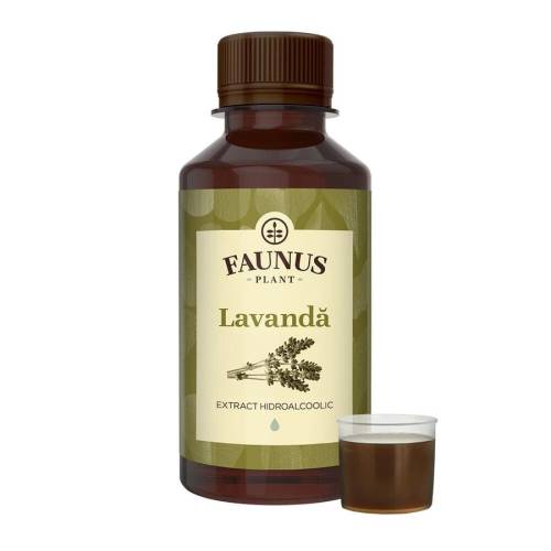 Faunus Tinctura Lavanda, 200 ml – pentru relaxare, somn profund si echilibru nervos