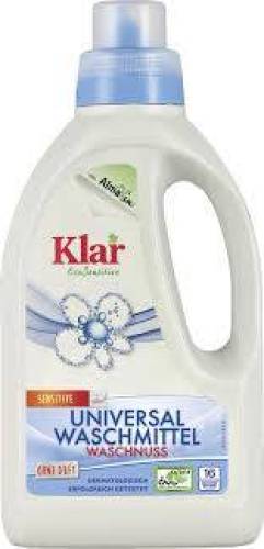 Detergent lichid de rufe Universal cu nuci de sapun, 750 ml, Klar