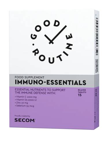 Immuno-Essentials 15 comp dublu-strat (Bi-layer), Good Routine by Secom