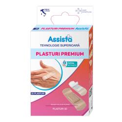 Plasturi premium cu tifon antiseptic, 20 bucati, Assista