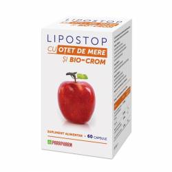 Lipostop Otet de Mere si Bio-Crom 60cps - Parapharm