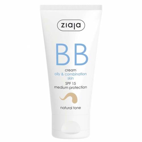 Cream pentru ten gras si mixt nuanta naturala SPF15, BB Cream, 50ml, - Ziaja