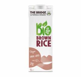 Lapte din orez brun vegetal eco-bio 1L, The Bridge