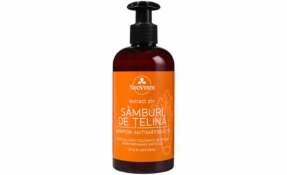 Sampon Antimatreata cu extract de Samburi de Telina, 250ml - Trio Verde