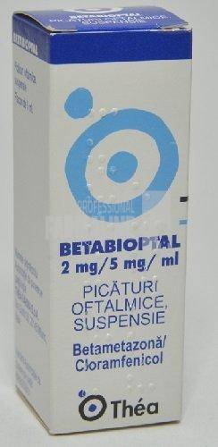BETABIOPTAL x 1 - PIC.OFT. PICATURI OFT.SUSP. 0,2g+0,5g/100ml THEA FARMASPA