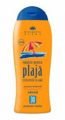 Emulsie pentru plaja rezistenta la apa SPF 30 cu ulei de catina 200 ml - Cosmetic Plant