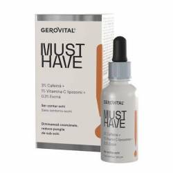 Ser contur ochi cu 3% cafeina, 30ml, Gerovital Must Have