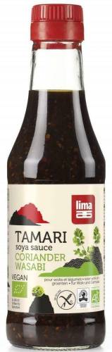 Sos de soia Tamari cu coriandru si wasabi, eco-bio, 250ml - Lima