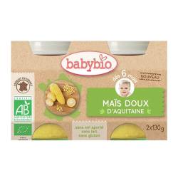 Piure de porumb dulce Bio, 2 x 130g, BabyBio