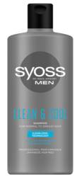 Sampon pentru barbati Clean & Cool, 440ml, Syoss