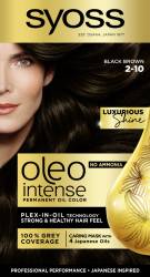 Vopsea de par fara amoniac Color Oleo 2-10 saten foarte inchis, 115ml, Syoss