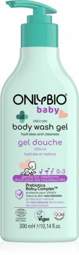 Gel de dus delicat pentru bebelusi, 300ml, OnlyBio