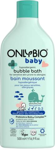 Spuma de baie hipoalergenica pentru bebelusi, 500ml, OnlyBio