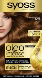 Vopsea de par fara amoniac Color Oleo 6-76 aramiu cald, 115ml, Syoss