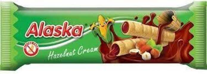 Rulou din porumb cu crema de alune, 18g, Alaska