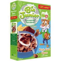 Cereale in forma de petale usoare cu cacao Bio, 250g, Bio Junior