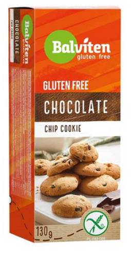 Fursecuri cu ciocolata choco-chips fara gluten, 130g, Balviten