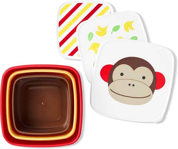 Set cutii pentru pranz Zoo Maimutica, 3 bucati, Skip Hop