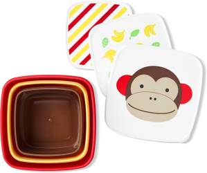 Set cutii pentru pranz Zoo Maimutica, 3 bucati, Skip Hop